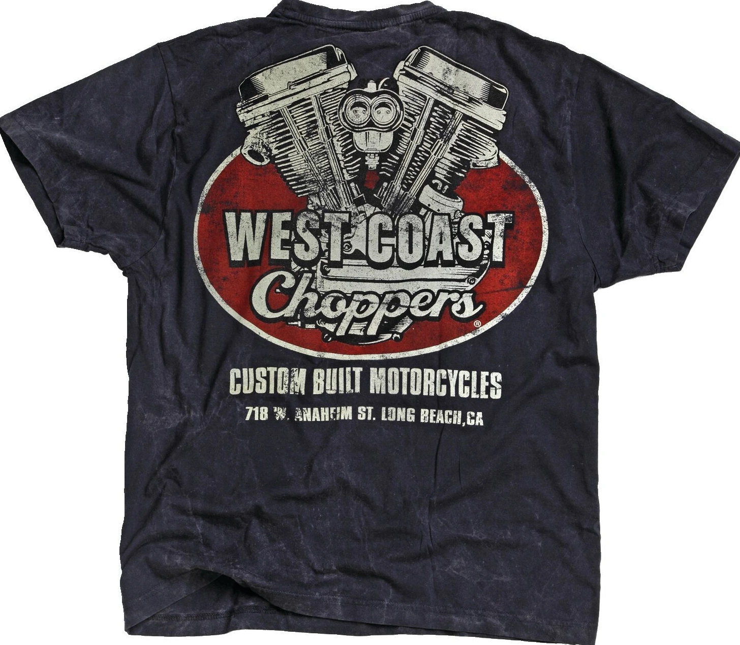 WCC Panhead vintage t-shirt, Navy, S