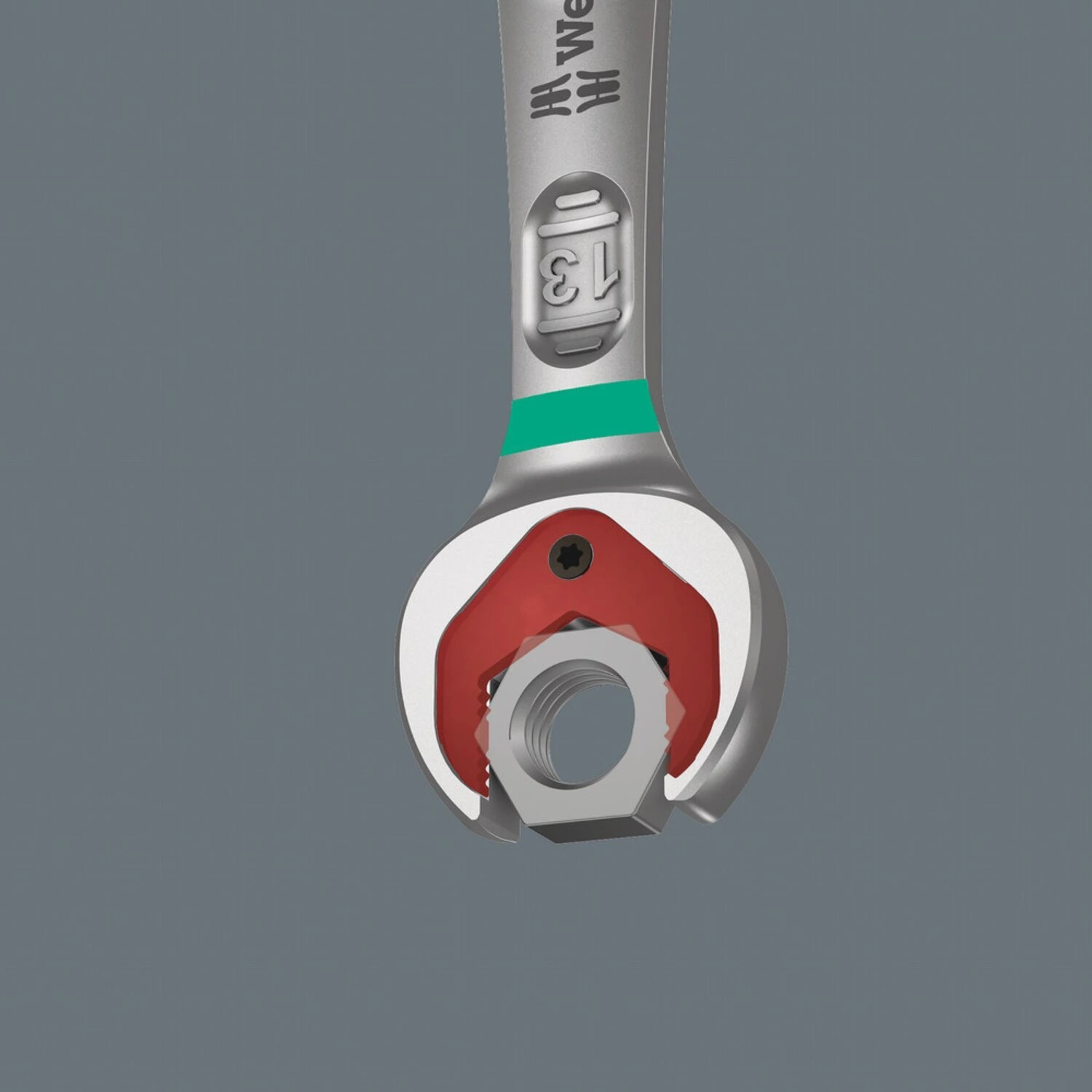 Wera wrench double open end 10/13 Joker, Red, 167 mm