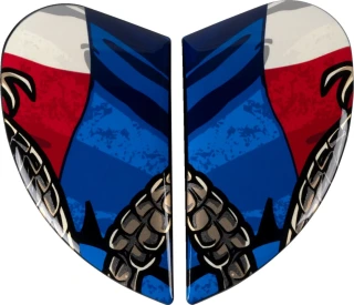 Black, Blue, Glory, Gold, Red, White / Multi / Tejas Libre