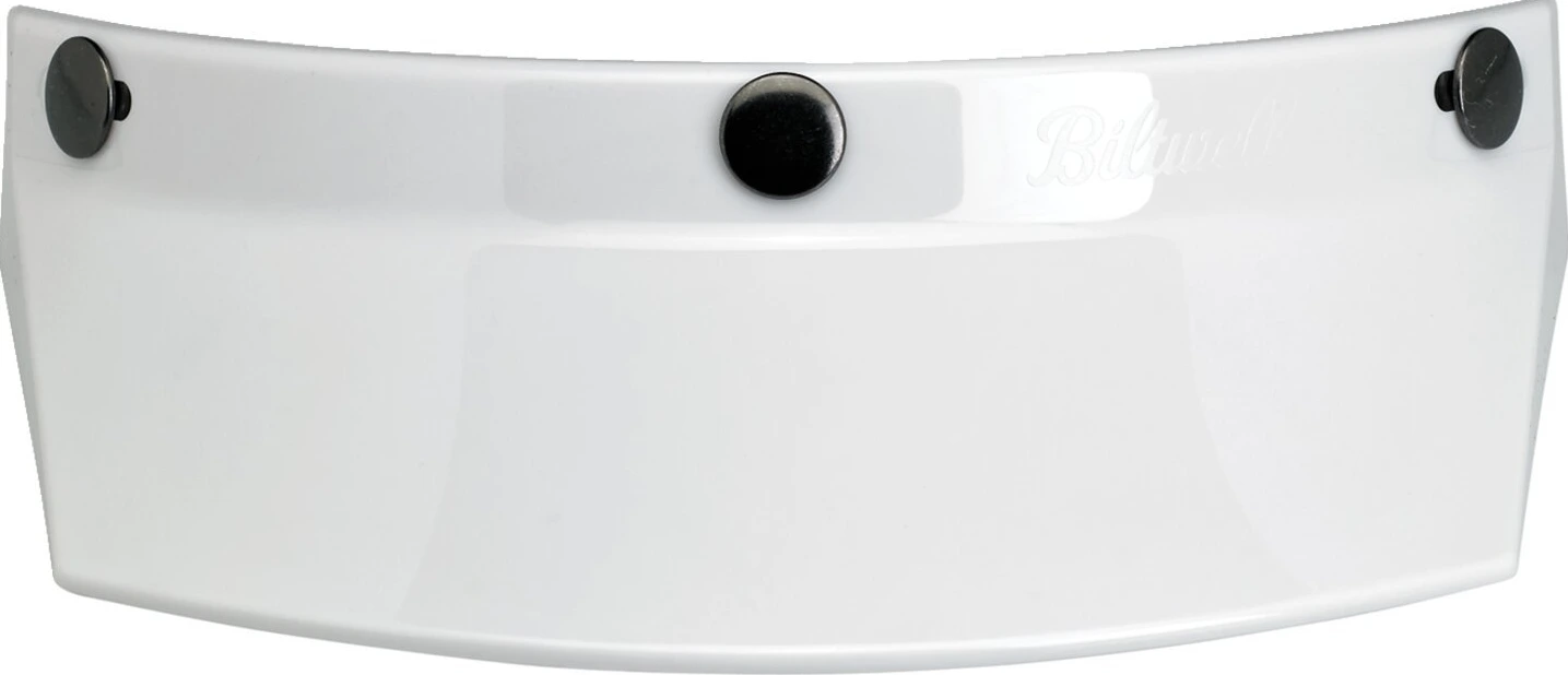 Biltwell Moto peak, White, Gloss
