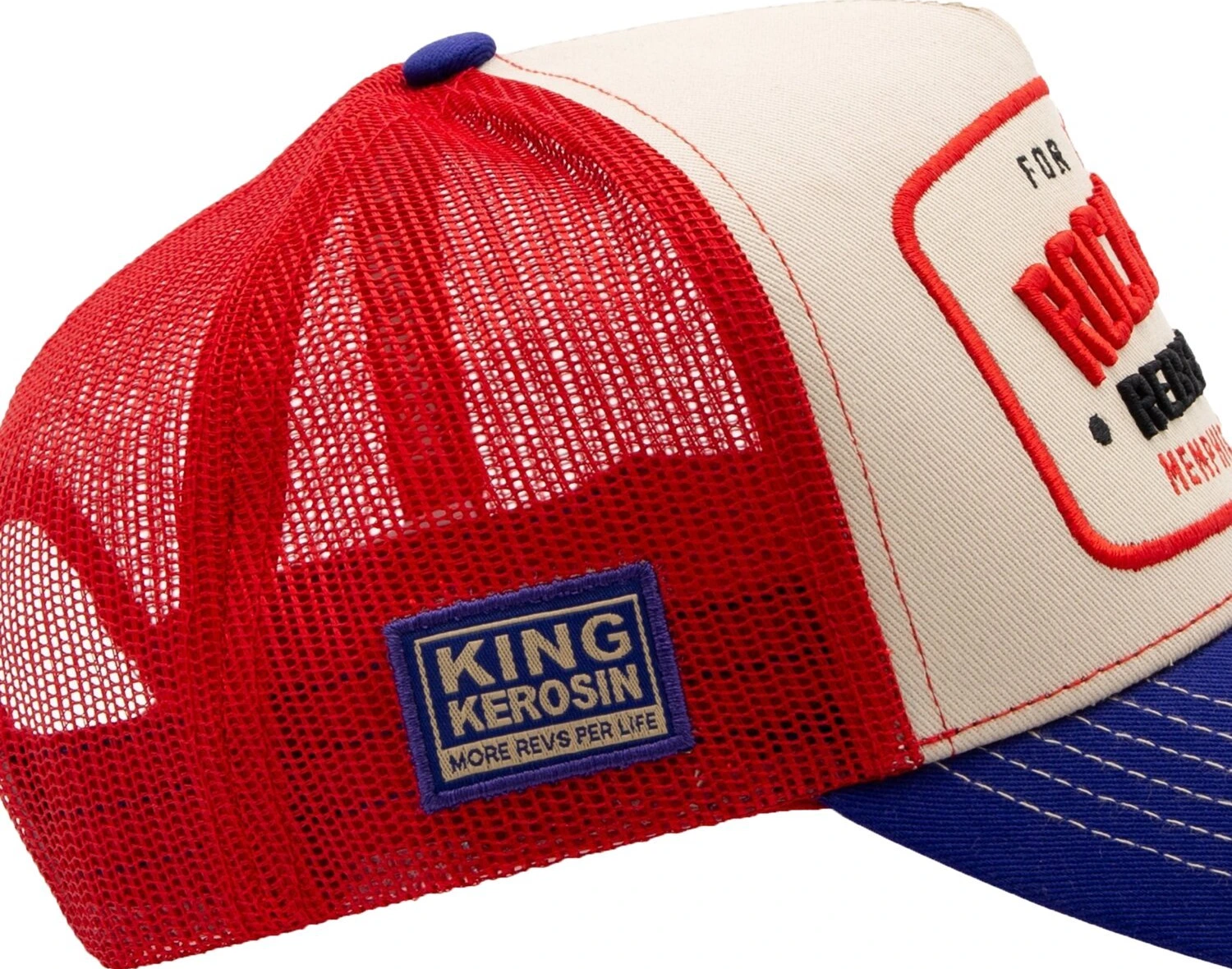 King Kerosin Rock 'n' Roll trucker cap, Beige