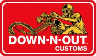 Down-n-Out Chopper sticker