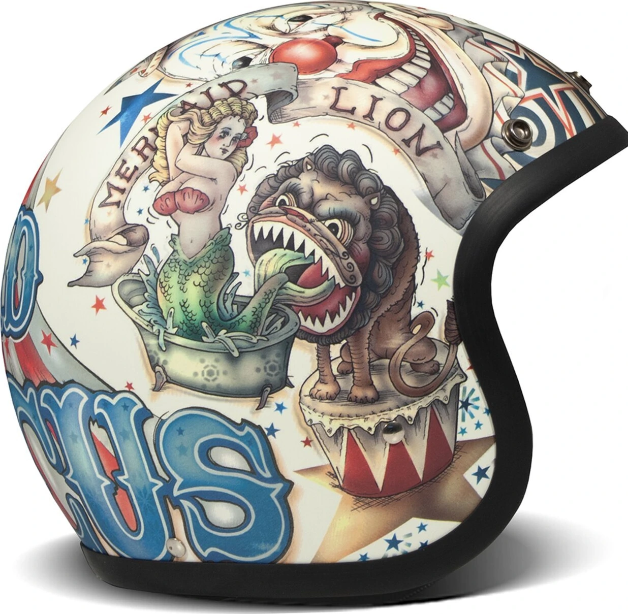 DMD Retro helmet Circus, Multi-color, L, Matte