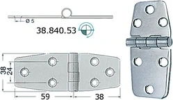 S.S hinge 97x38 mm