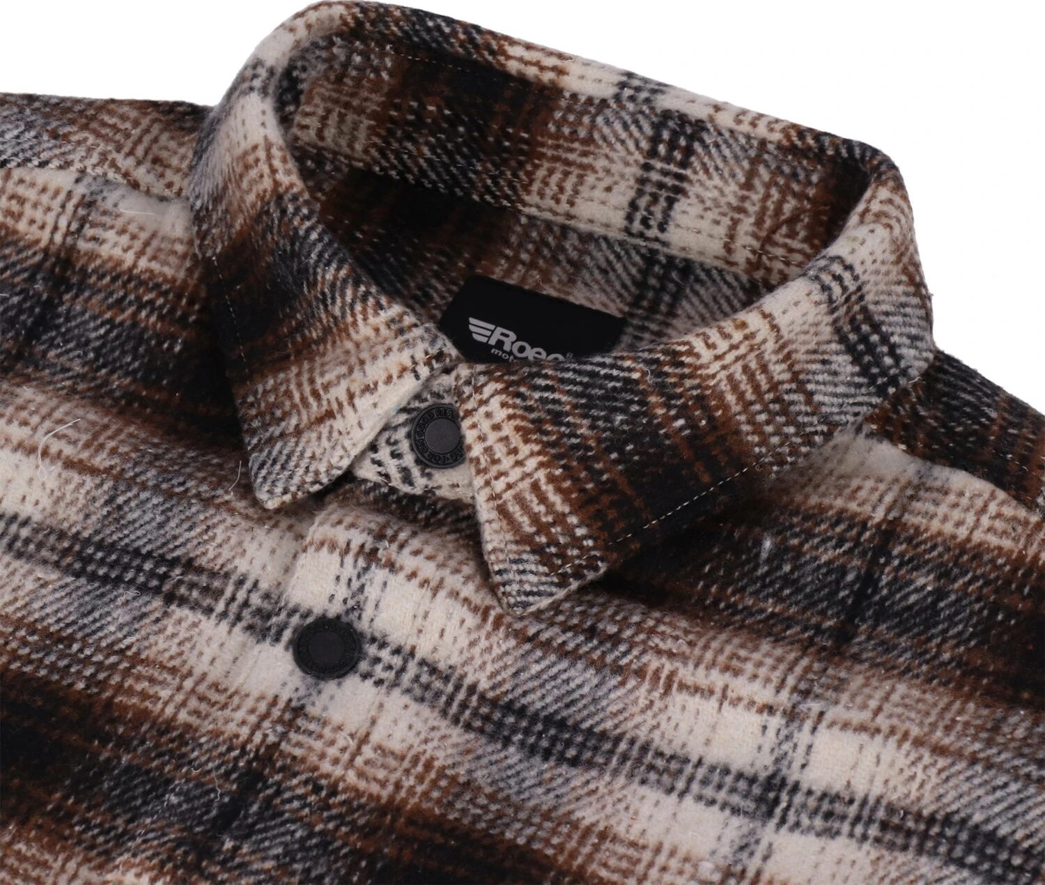 Roeg Blaze Flannel shirt, Brown, S