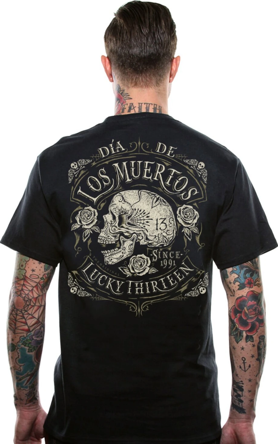 Lucky 13 Dead Skull t-shirt, Black, S