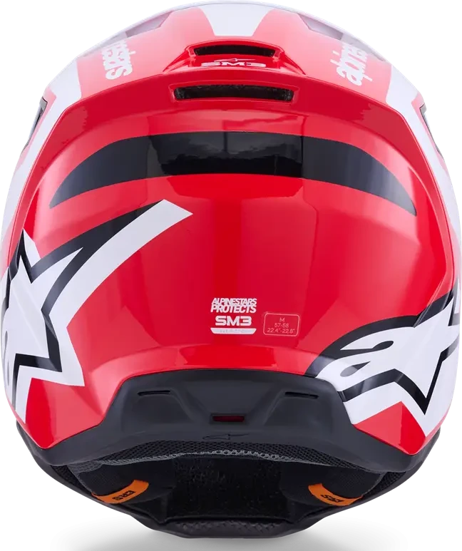 HELMET SM3 HEAT RED/WH/BLK XS