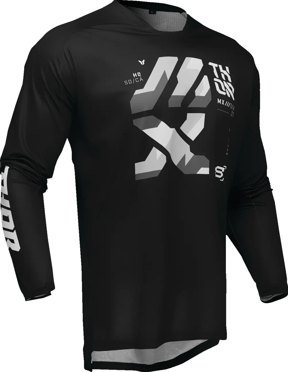 JERSEY LAUNCH BRAVE BK/GY MD