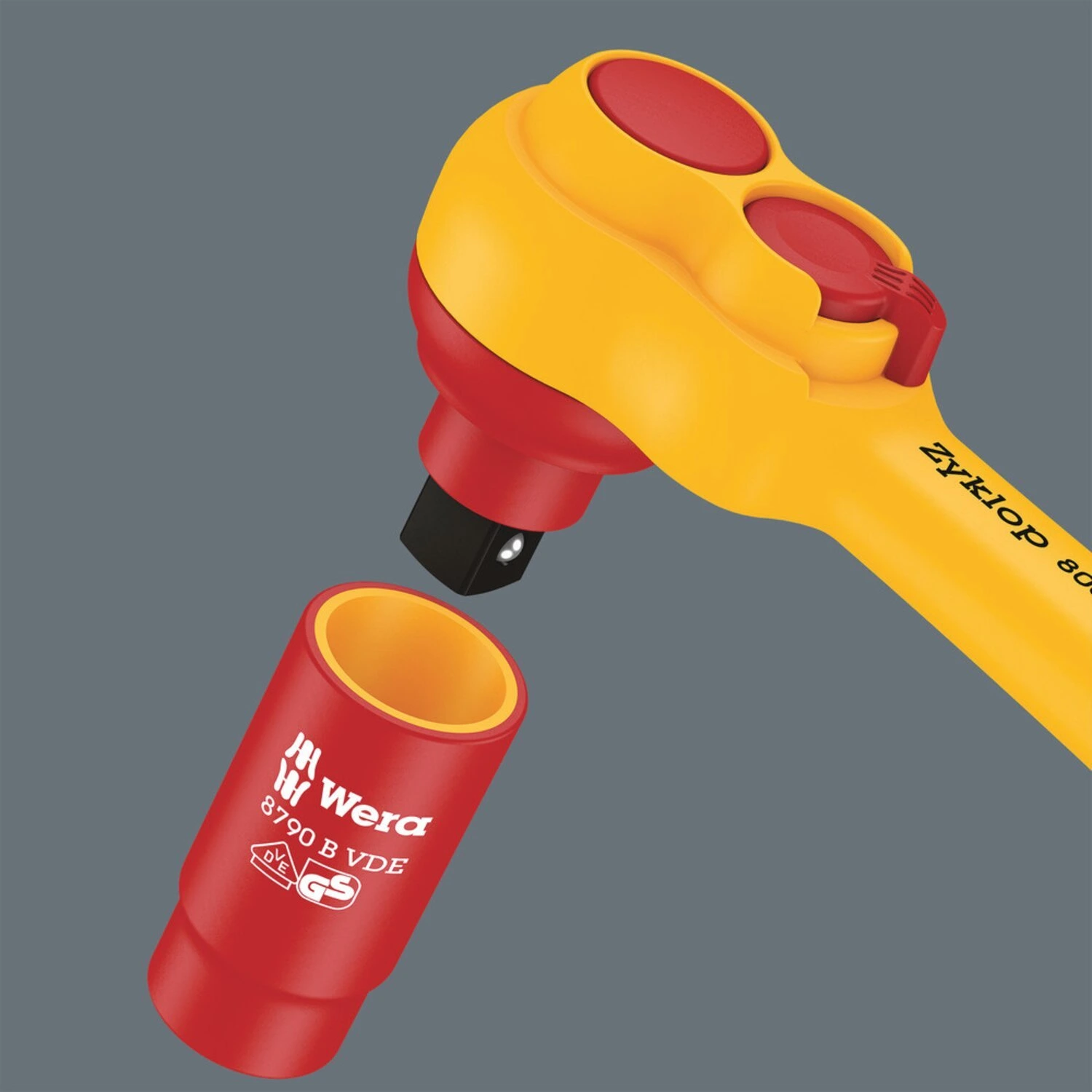 Wera B Zyklop VDE 3/8 ratchet 8007, 222 mm