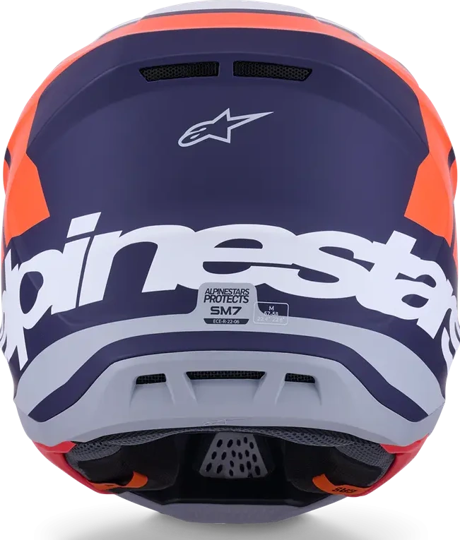 HELMET SM7 CORE ORAN/BLUE XS