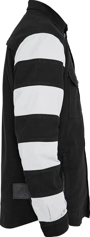 MOTOSHIRT PRISON BLACK/WHITE 5XL