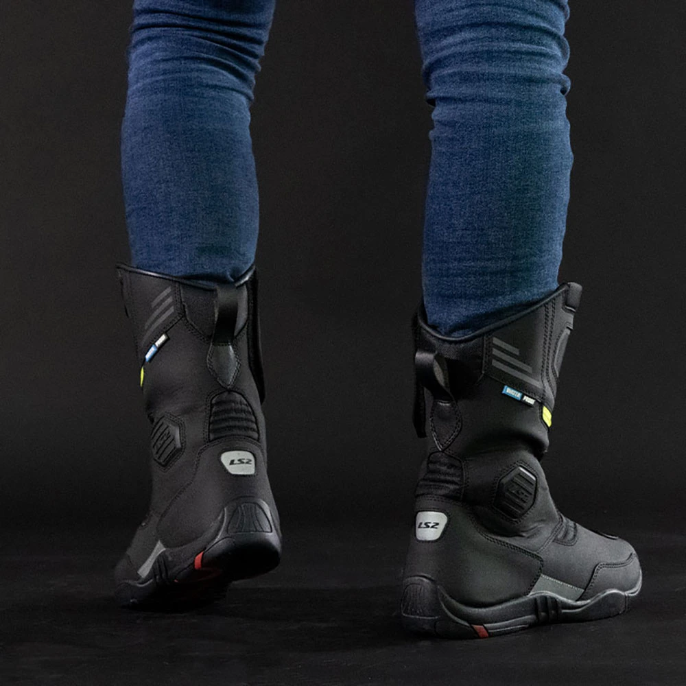 LS2 GOBY Man Waterproof Boots - Black H-V Yellow, 39