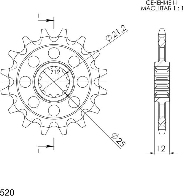 Supersprox Front sprocket 823.14