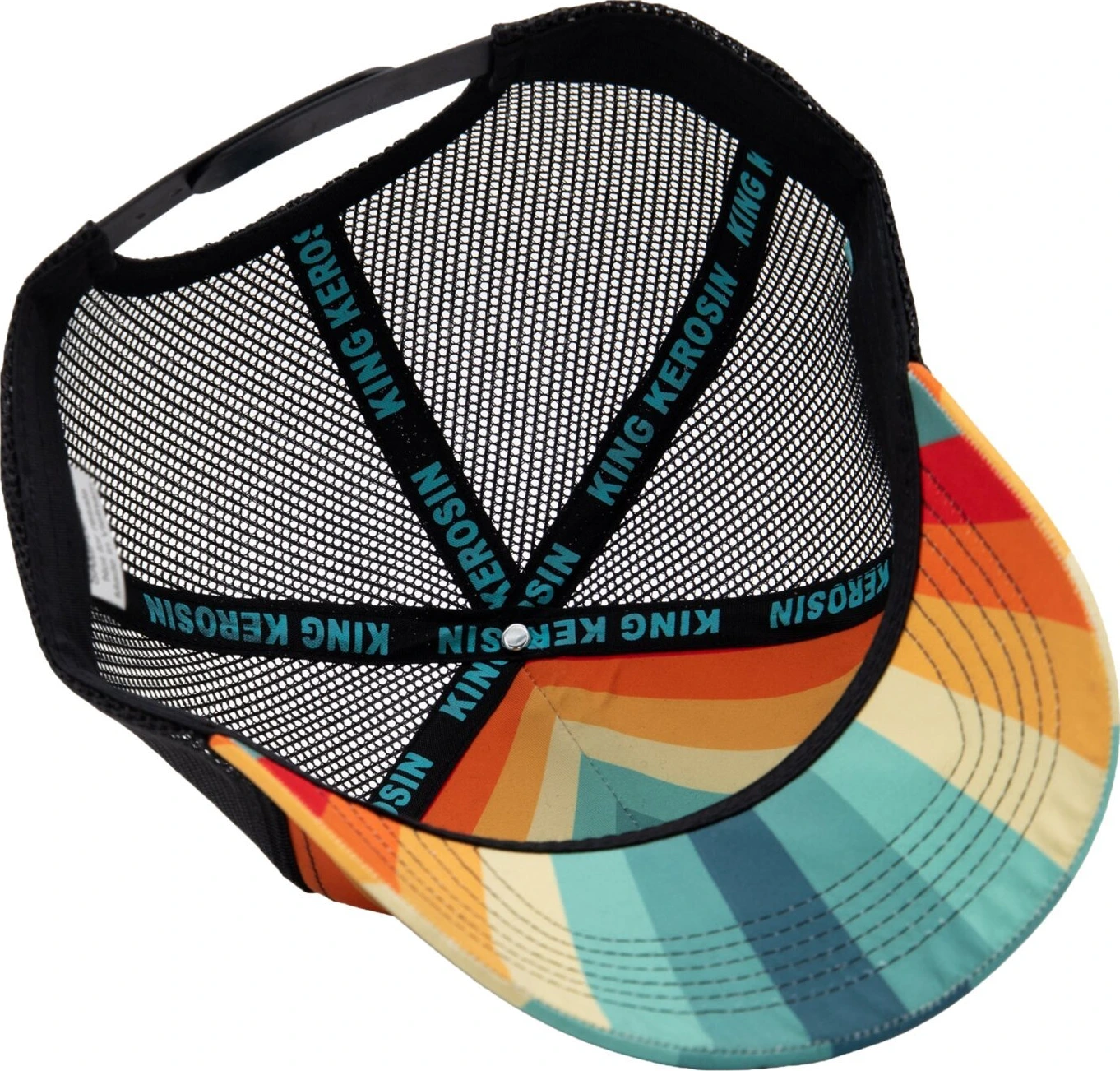 King Kerosin Chopper Shit trucker cap, Blue, orange