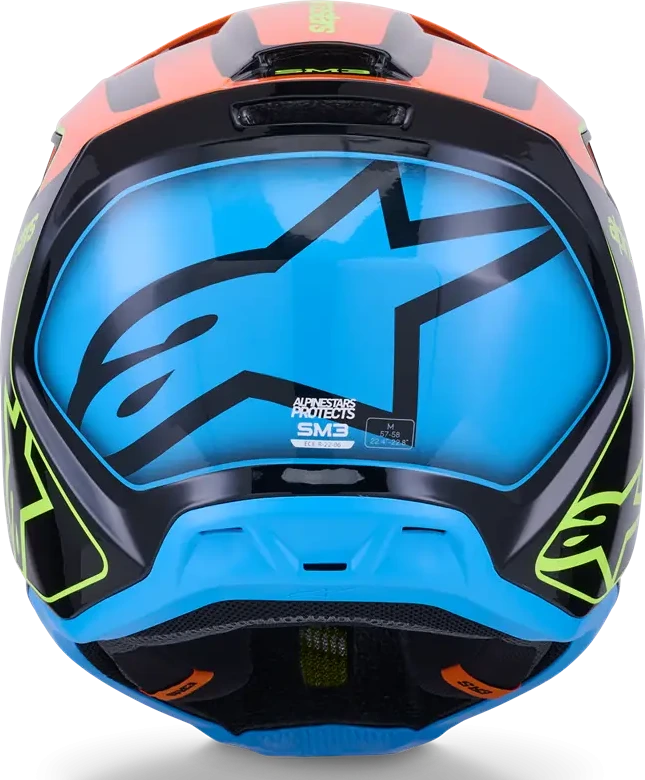 HELMET SM3 FRAY BLK/OR/YL S