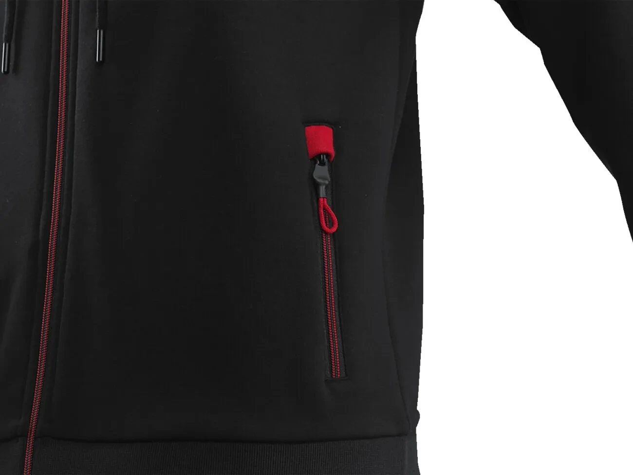 ZIP HOODIE BLACK MEN S