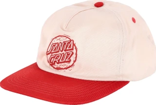Santa Cruz Stamped Opus snapback cap off whithe/ketchup