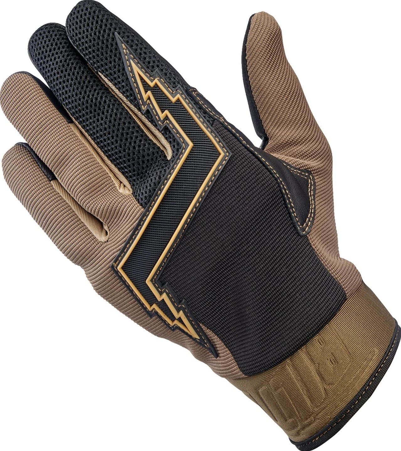 Biltwell Baja gloves, chocolate Black, Black, XS