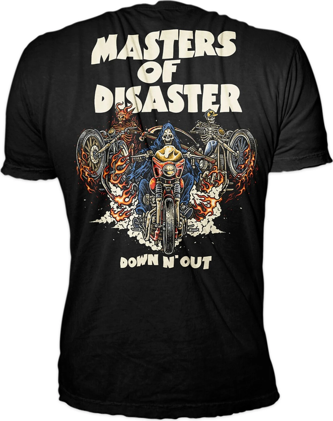 Down-n-Out Master Of Disaster t-shirt, Black, M