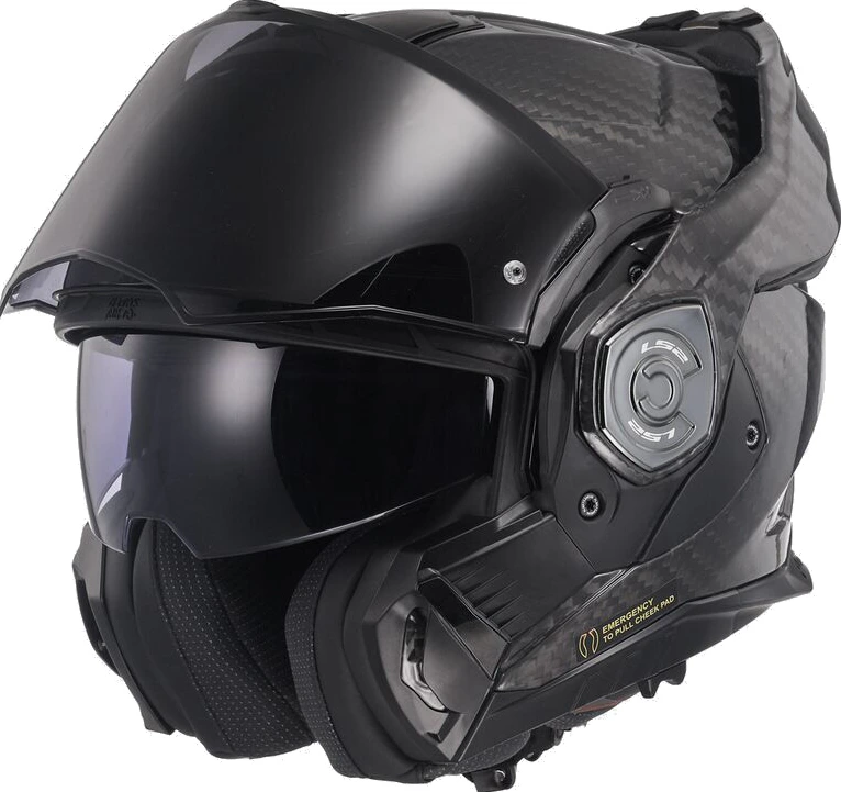 LS2 FF901 ADVANT X SOLID CARBON helmet - Gloss Black, S