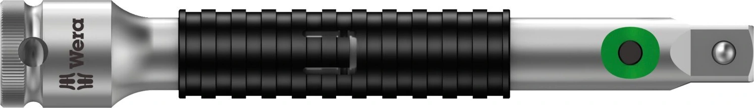 Wera Zyklop 1/4" Flexible lock short extension 75mm, Chrome