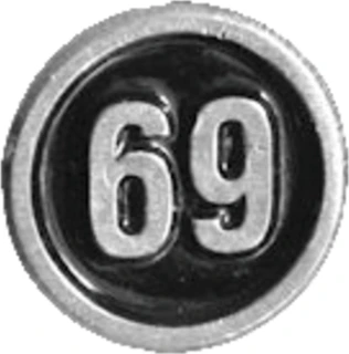 # 69 biker pin