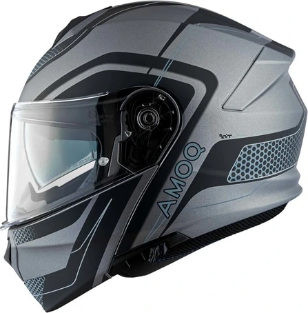AMOQ Helmet MI100 Porto black/grey, S