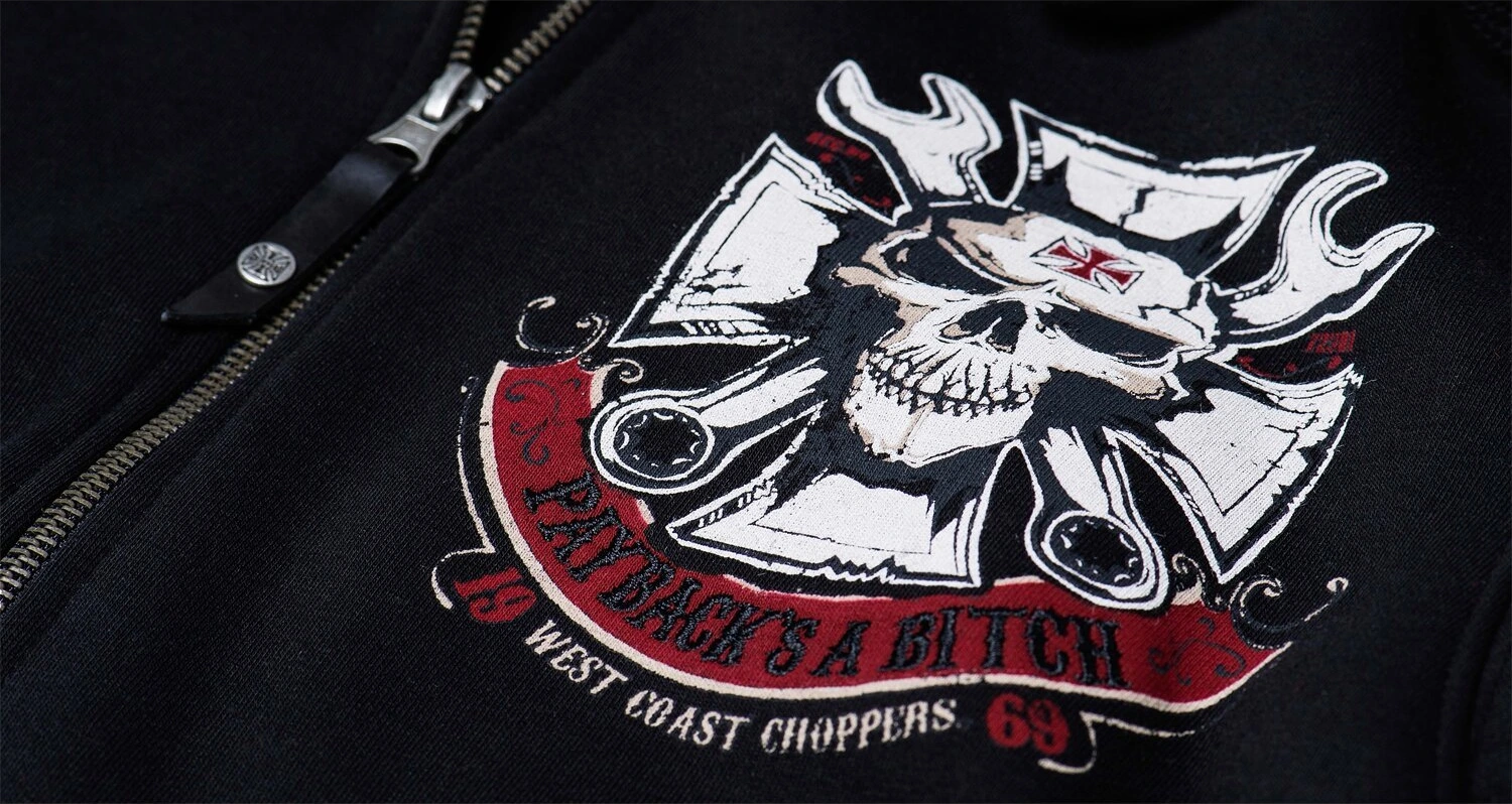 WCC Mechanic zip hoodie, Black, S