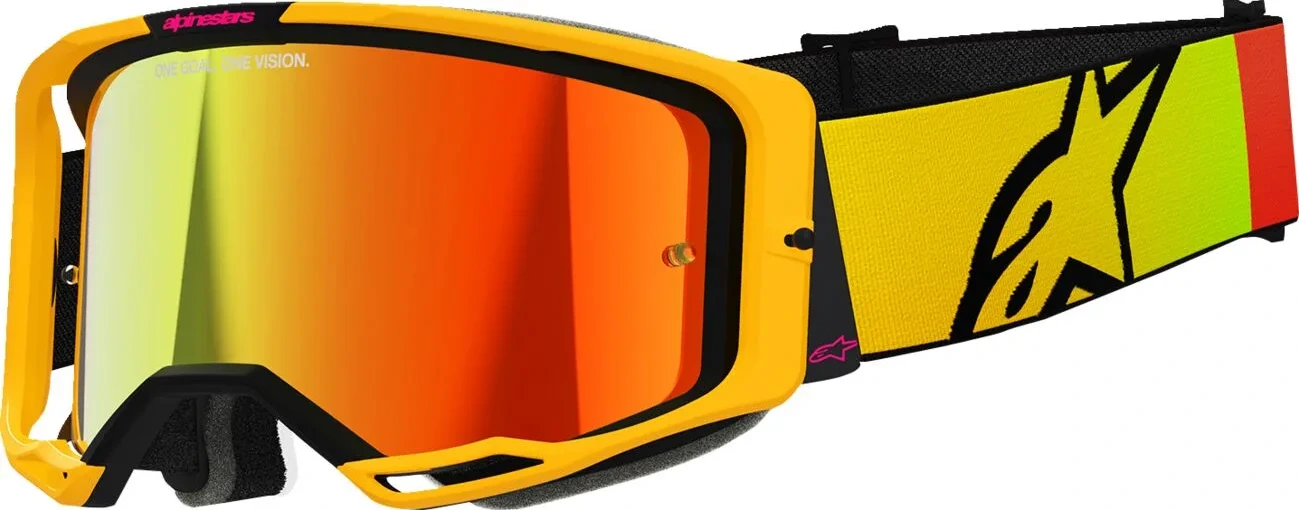 GOGGLE VISION 8 CORP YLW/PINK MIRROR-RED