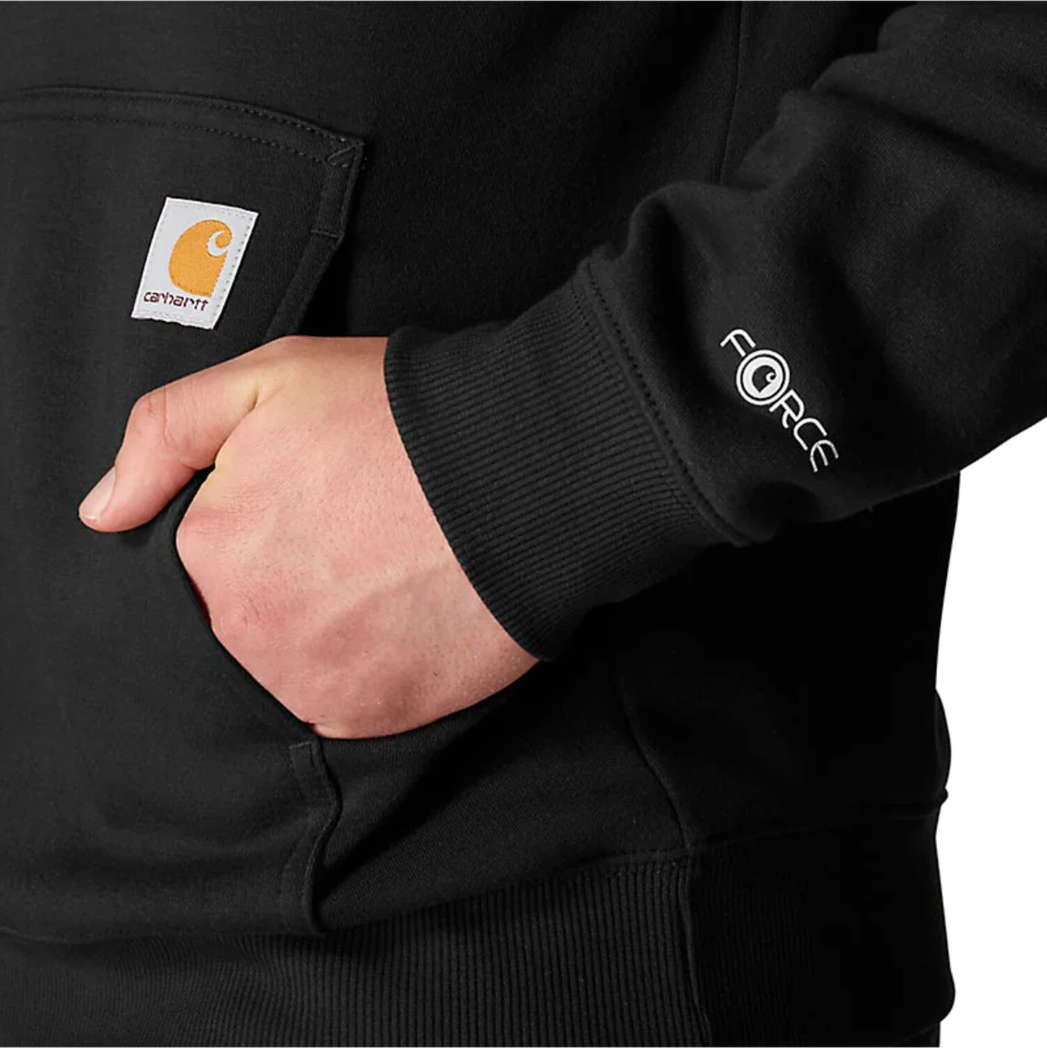 Carhartt Force™ Logo hoodie, Black, 2XL
