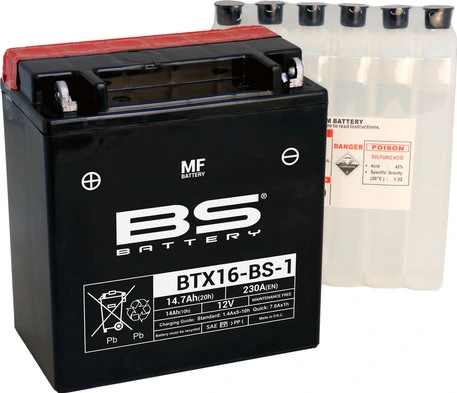 BS Battery BTX16-BS-1 MF (cp) Hooldusvaba
