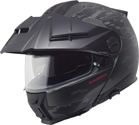 Schuberth Helmet E2 Atlas matt black/red, 53 XS
