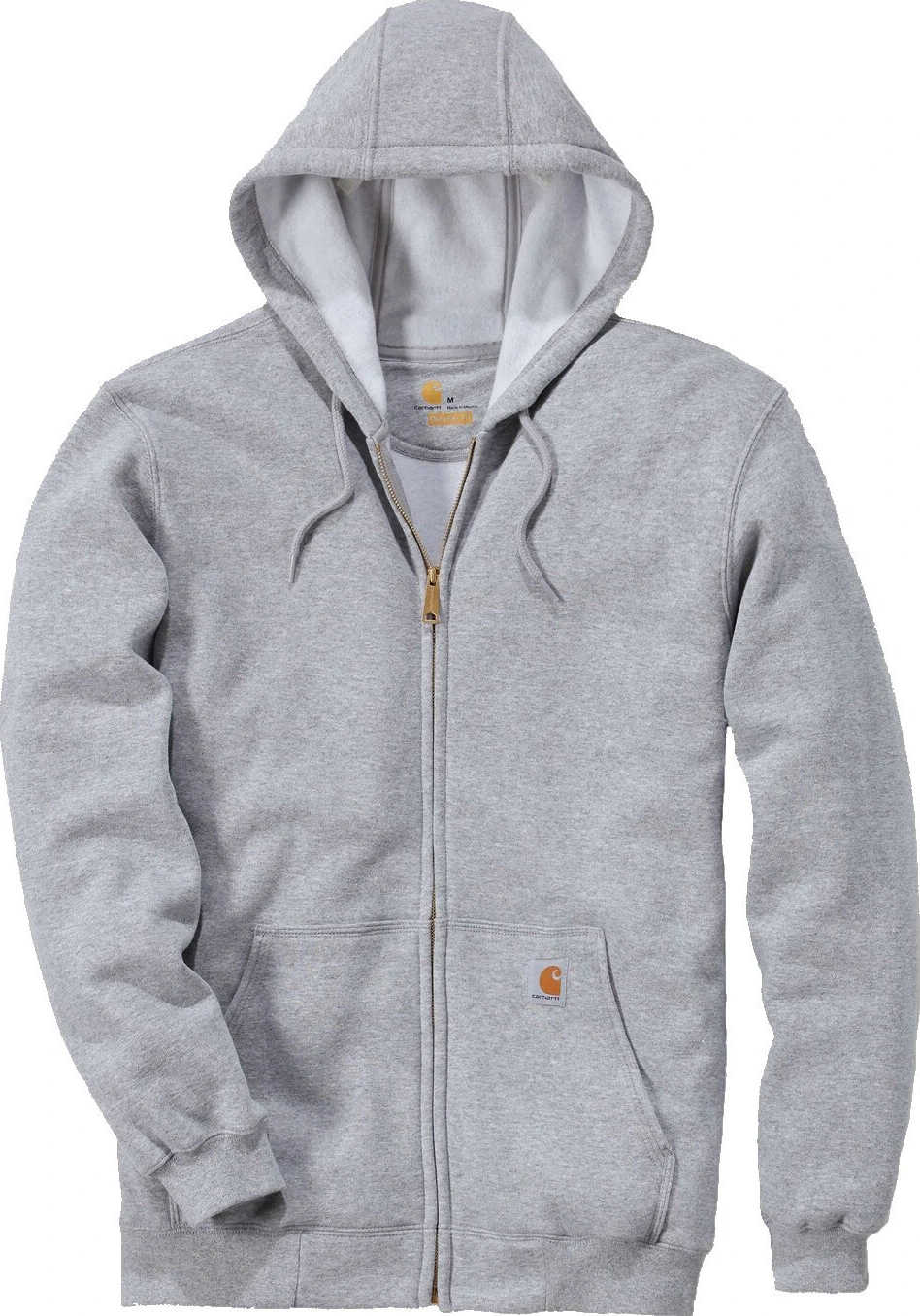 Carhartt Zip Hooded sweatshirt, heather gray, M