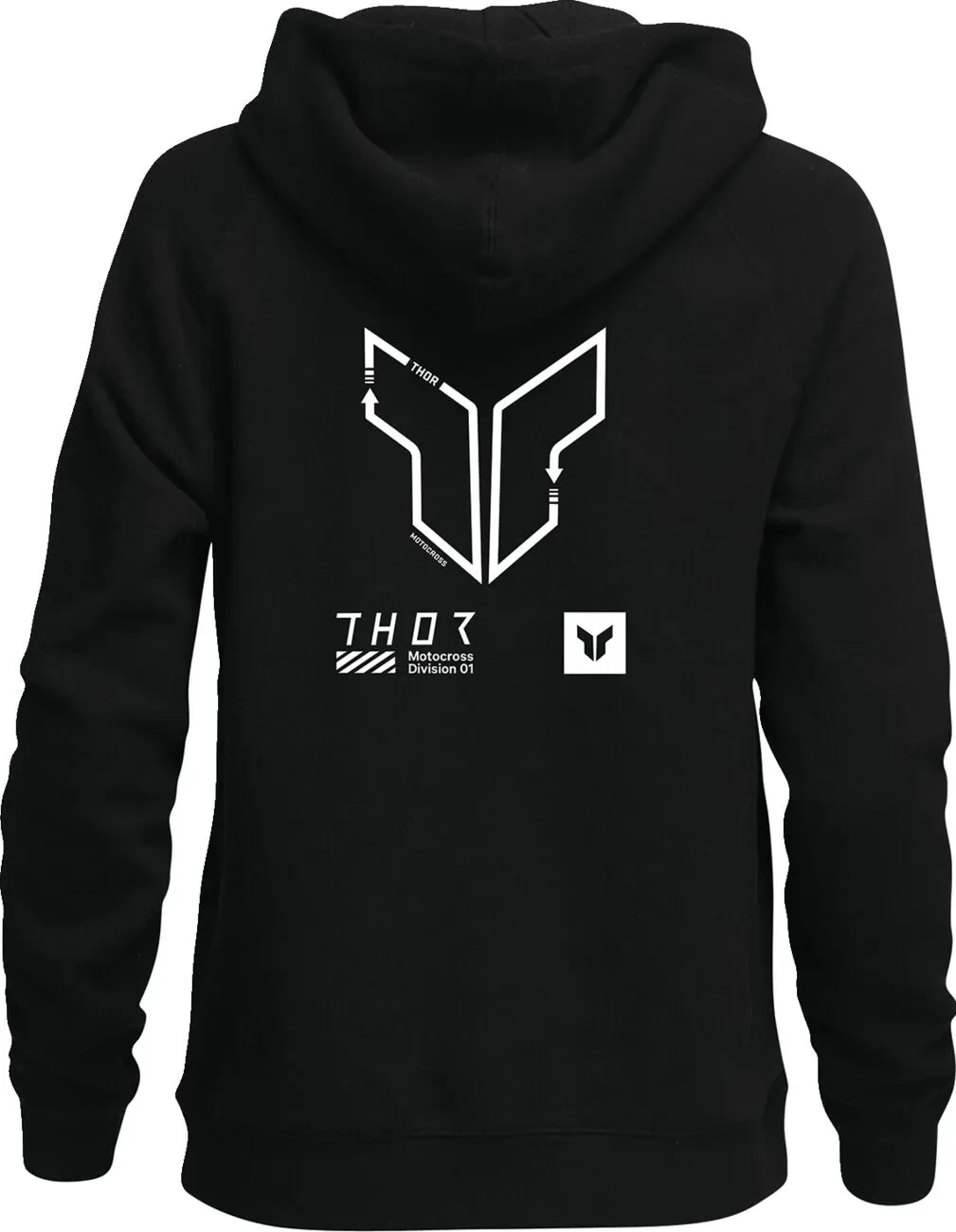 HOODIE WOMENS TRAX BLACK MD