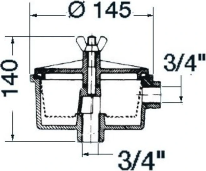 Universāls ūdens filtrs 3/4