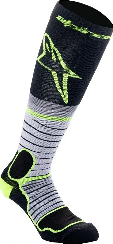 SOCK MX PRO BLK/GY/YLW S