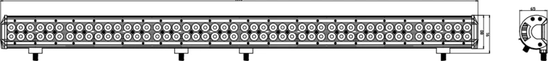Kinwons LED juosta 10-30V 288W Combo