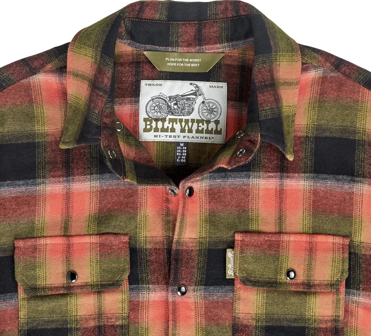 SHIRT FLANNEL HI TEST RUST XS