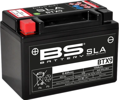 BS Battery BTX9 (FA) SLA - Sealed & Activated