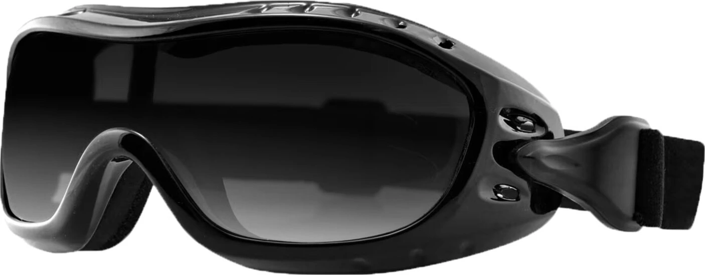 ZANheadgear NightHawk googles gloss black smoke lens