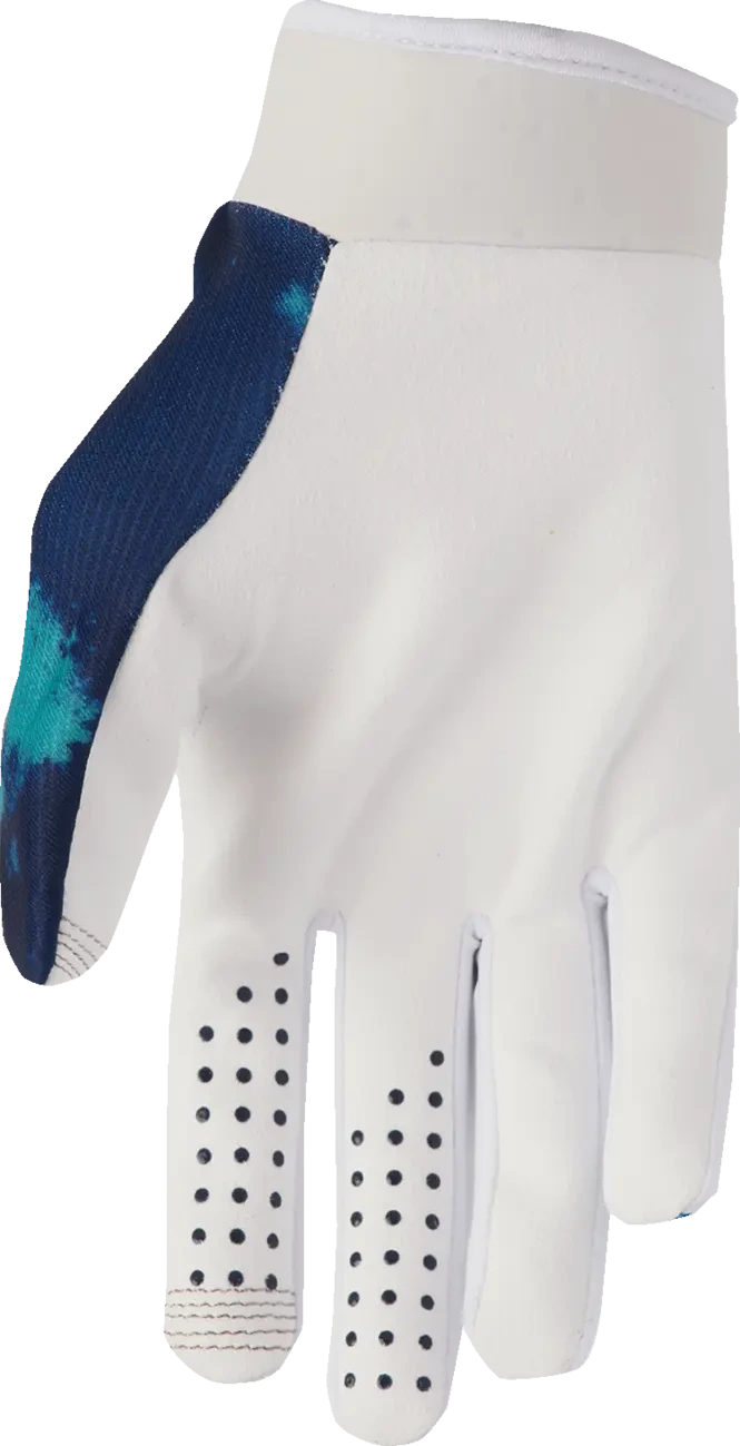 GLOVES YTH LAUNCHMODE BLEACH WHT/AQ 2XS