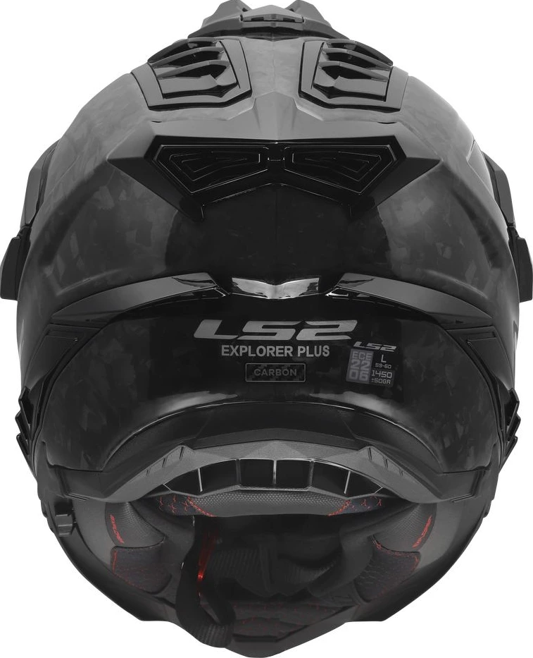 LS2 MX701 EXPLORER C FORGED Helmet - Gloss Black, 3XL