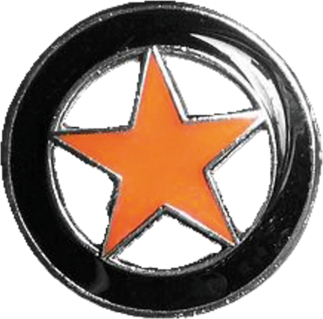 Biker pins Lone star pin black orange
