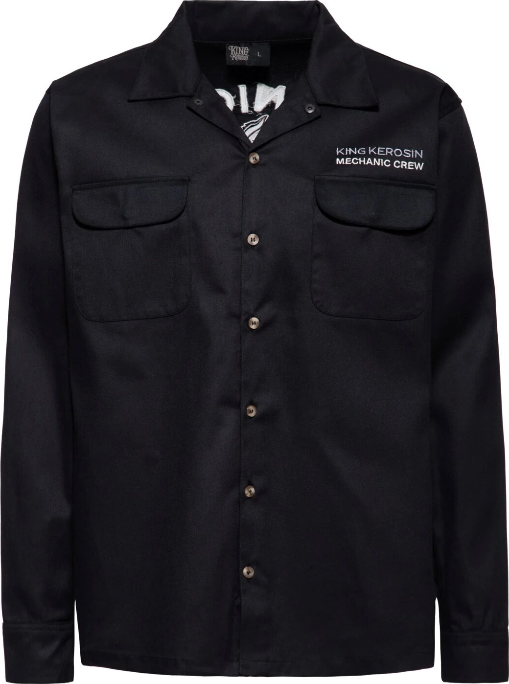 King Kerosin Mechanic Crew shirt, Black, M