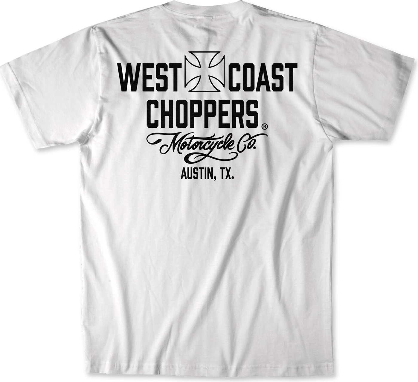 WCC Motorcycle t-shirt, White, black, S