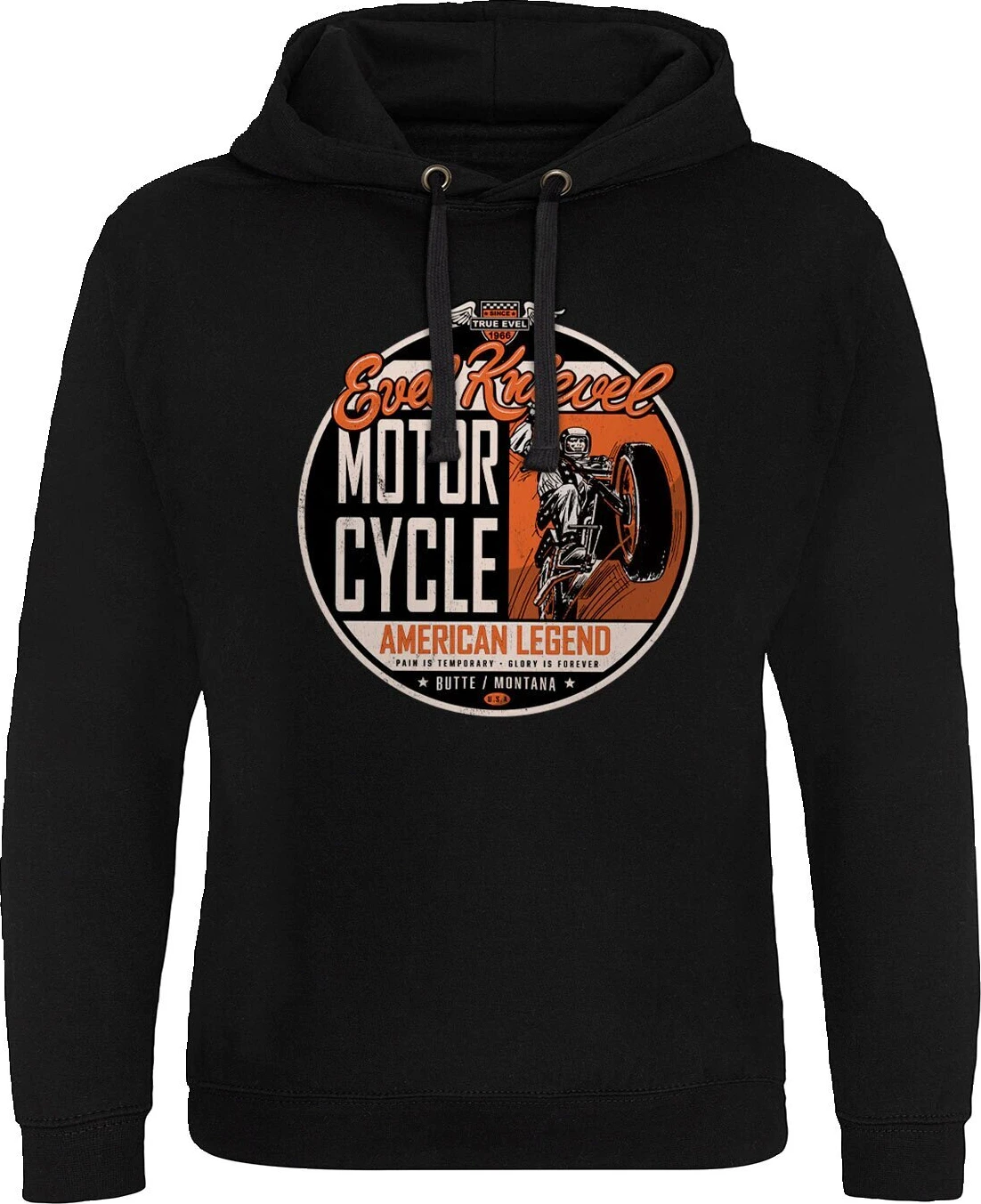 Evel Knievel American Legend Epic hoodie, Black, S