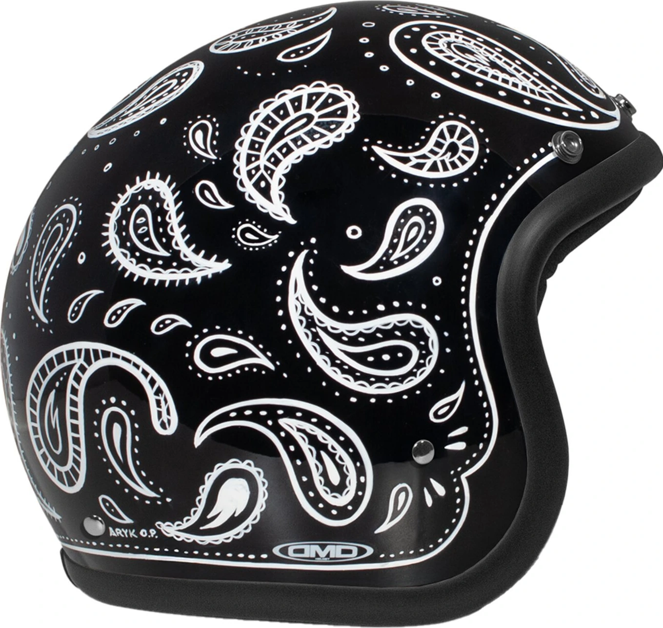 DMD Retro helmet, bandana Black, S, Matte