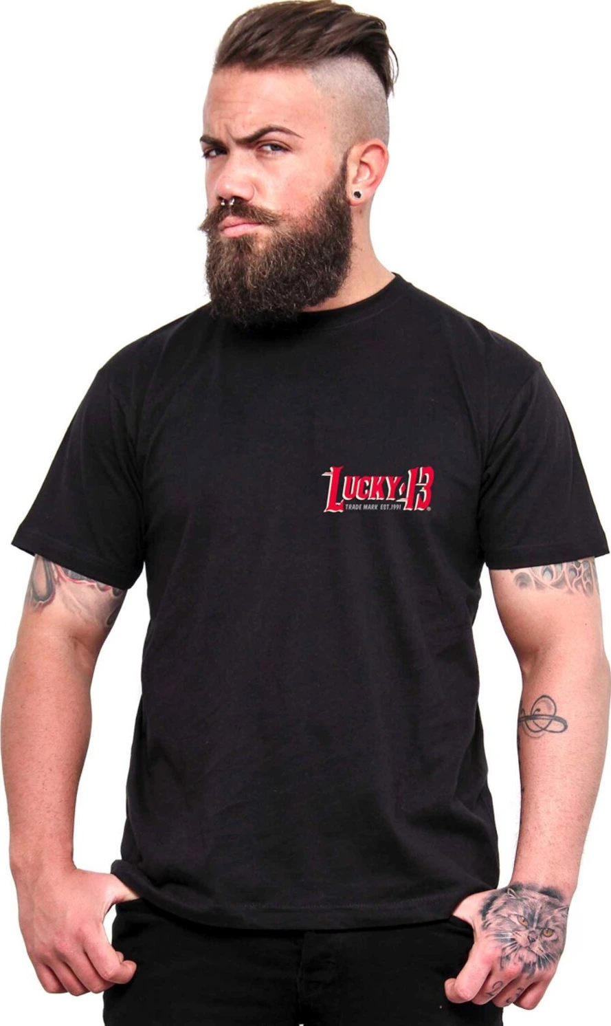 Lucky 13 El Speedy t-shirt, Black, S