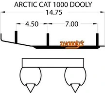 Woodys Dooly Arctic Cat Trail Runners 6" 1pc/pack