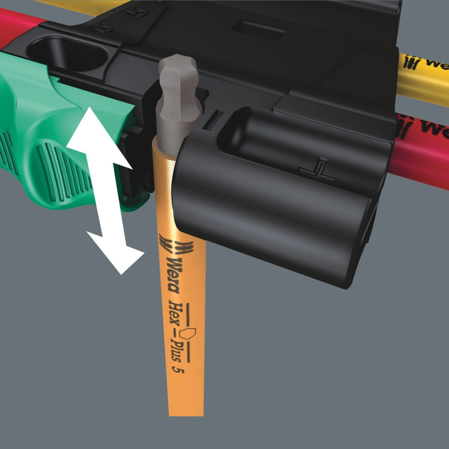 Wera hex key set multicolor Magnet - Metric, Black